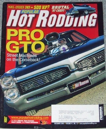 POPULAR HOT RODDING 2001 DEC - MOPAR NATS, HALPRIN/GREBECK*